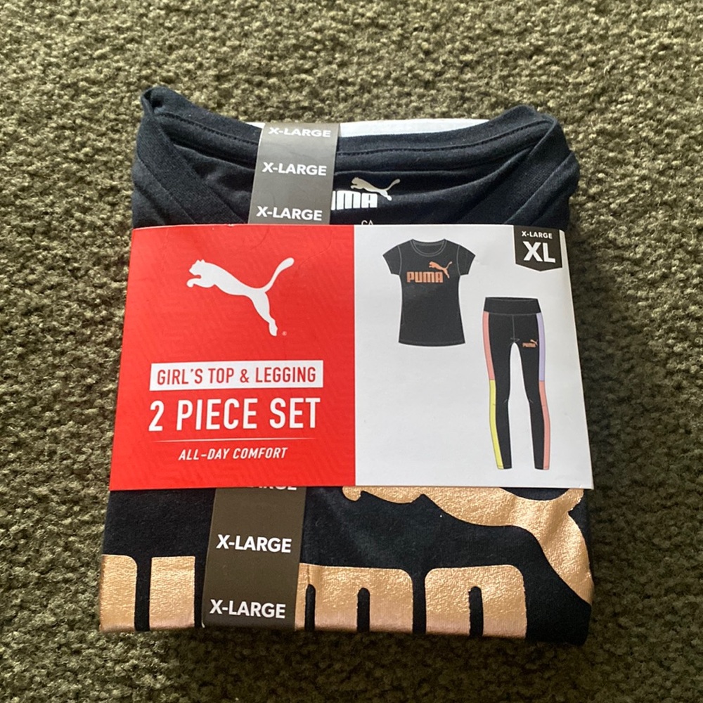 Girls top and legging 2 piece set.